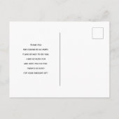 ピンクのマカロンと赤いラズベリーの感謝カード ポストカード (裏面)