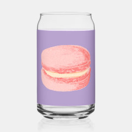 ピンクのマカロン ガラス缶