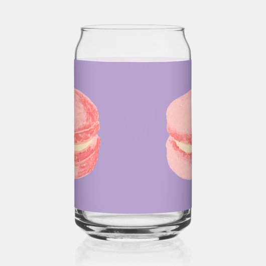 ピンクのマカロン ガラス缶 (右)