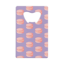 ピンクのマカロン クレジットカード栓抜き
