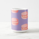 ピンクのマカロン コーヒーマグカップ (中央)