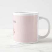 ピンクのマカロン ジャンボコーヒーマグカップ (右)