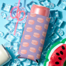 ピンクのマカロン スリム缶クーラー