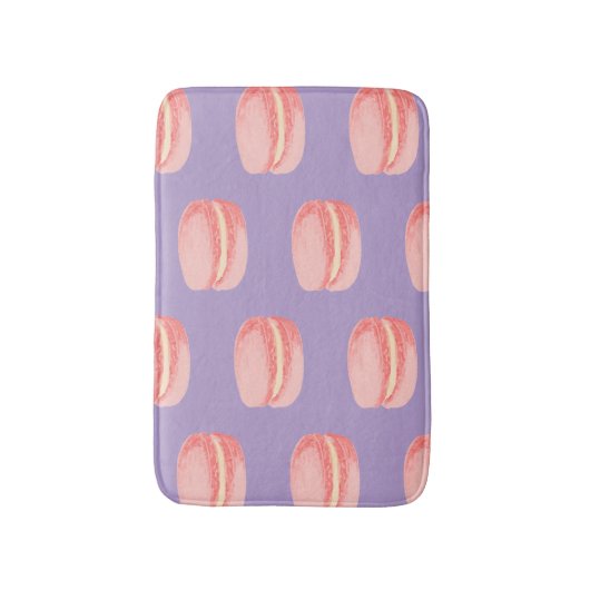 ピンクのマカロン バスマット (正面縦)