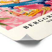 ピンクのマクシマリストの装飾、バスタブのポステおもしろいーのシール ポスター (角)