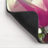 ピンクのマグノリアの花 マウスパッド (コーナー)