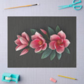 ピンクのマグノリアの花 薄葉紙 (クラフト)