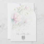 ピンクのマグノリアの誓い更新 招待状 (裏面)