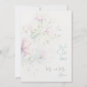 ピンクのマグノリアの誓い更新 25周年 招待状 (正面)