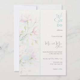 ピンクのマグノリアの誓い更新 25周年 招待状