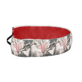 ピンクのマグノリア枝のスケッチ アスレチックヘッドバンド (左)