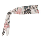 ピンクのマグノリア枝のスケッチ タイヘッドバンド (回転270)