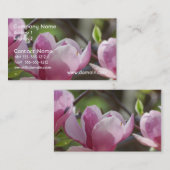 ピンクのマグノリア 名刺 (正面/裏面)