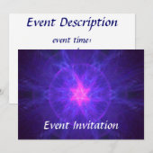 ピンクのマゲン・ダヴィド 招待状 (正面/裏面)