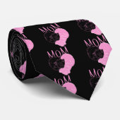 ピンクのママハート猫 ネクタイ (ロール)