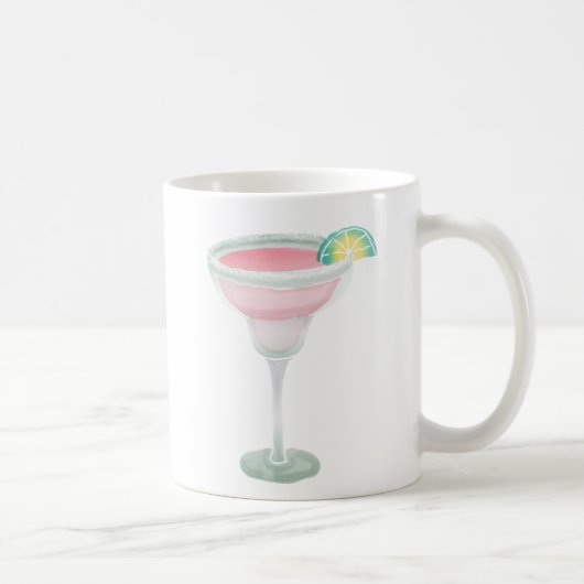 ピンクのマルガリータ コーヒーマグカップ (右)