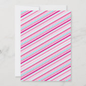 ピンクのマルブ人形プールパーティー 招待状 (裏面)