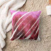 ピンクのマロン水カラー抽象芸術スプラッシュパターンs クッション (ブランケット)