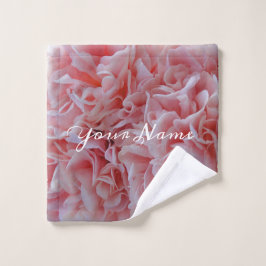 ピンクのマロー ウォッシュタオル