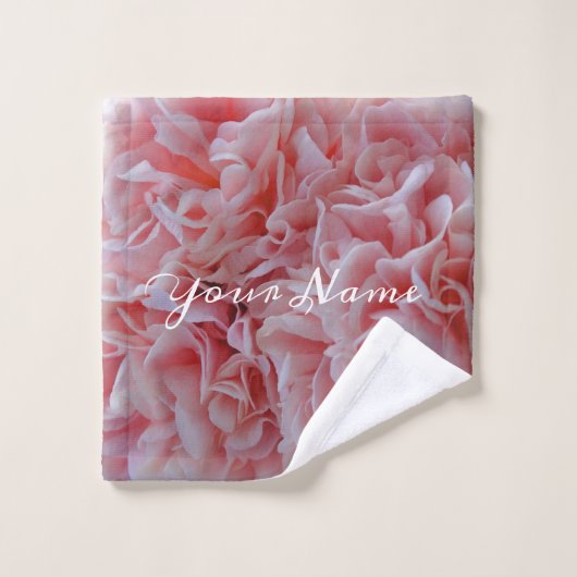 ピンクのマロー ウォッシュタオル (ウォッシュタオル)