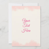 ピンクのマンダラフラワー サンキューカード (裏面)