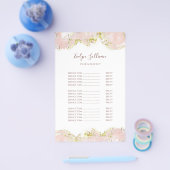 ピンクのマーリングデザインの価格リストのフライヤー チラシ (シングル)