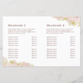 ピンクのマーリングデザイン2折パンフレット (裏面)