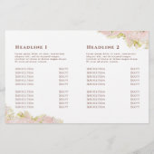 ピンクのマーリングデザイン2折パンフレット (裏面)