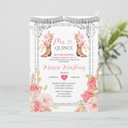 ピンクのミクインズ15アノスシルバークラウン 招待状 (スタンド正面)