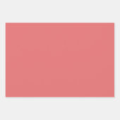 ピンクのミスタントギフトラップフラットシートセット3 ラッピングペーパーシート (正面2)