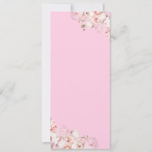 ピンクのミス・キンセアニエラVIPアクセス 招待状 (裏面)