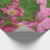 ピンクのミズキのギフトの包装紙 ラッピングペーパー (角)