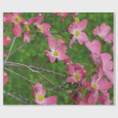 ピンクのミズキのギフトの包装紙 ラッピングペーパー (フラット)