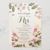 ピンクのミズキの招待状 招待状 (正面/裏面)