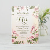 ピンクのミズキの招待状 招待状 (スタンド正面)