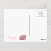 ピンクのミズキ ポストカード (裏面)