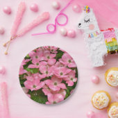 ピンクのミズナギクの花 ペーパープレート (パーティー)