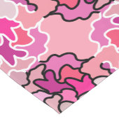 ピンクのミッドセンチュリー幾何学模様アートに ショートテーブルランナー (コーナー)