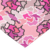 ピンクのミッドセンチュリー幾何学模様アートに テーブルクロス (アングル)