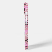 ピンクのミッドセンチュリー幾何学模様アートに Case-Mate iPhoneケース (裏面 / 左)