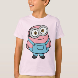 ピンクのミニオンのキャラクターファンアート Tシャツ
