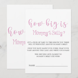 ピンクのミニマリストがママの腹の大きさ