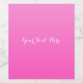 ピンクのミニマリズムのグレームワモダンインラベルのシェード ワインラベル (シングルラベル)