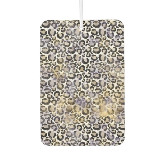 ピンクのミントヒョウ柄 カーエアーフレッシュナー (正面)