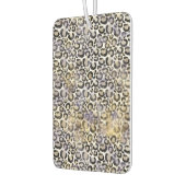 ピンクのミントヒョウ柄 カーエアーフレッシュナー (左)