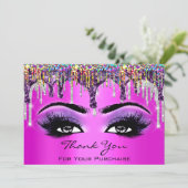 ピンクのメイクを購入していただき、ありがとうございます シーズンカード (スタンド正面)