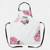 ピンクのメイクアップアーティスト エプロン (正面)