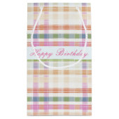 ピンクのメイブとブルー スモールペーパーバッグ (裏面)