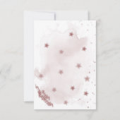 ピンクのメイブの花が緑 サンキューカード (裏面)