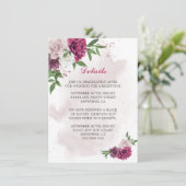 ピンクのメイブの花の緑の詳細 エンクロージャーカード (スタンド正面)